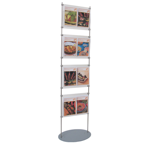 literature stand - 8x A5P acrylic leaflet holders